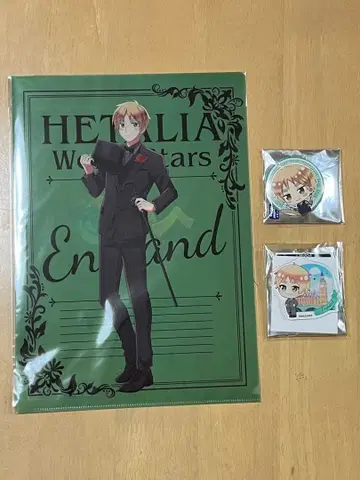 헤타리아 영국 캔뱃지 클리어 파일 3종 세트