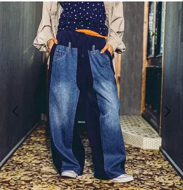 완판템!! niko and - 데님 패치워크 팬츠