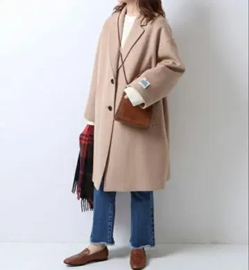 Spick&Span 해밀턴 울 오버코트 베이지 사이즈 36