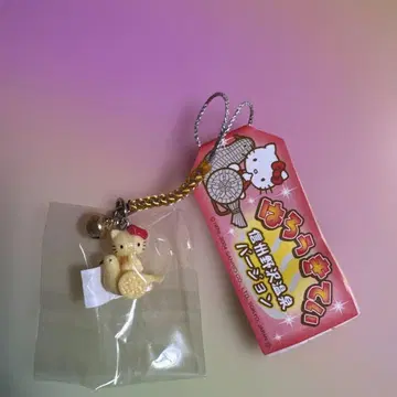 지역 한정 키티 매듭 장식 신슈 노자와 온천 버전 헬로키티 스트랩