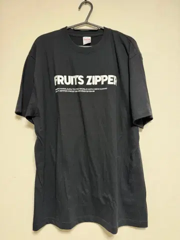 FRUITS ZIPPER 블랙 T셔츠