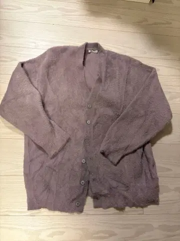 ZARA 라이트 퍼플 가디건 버튼 포함