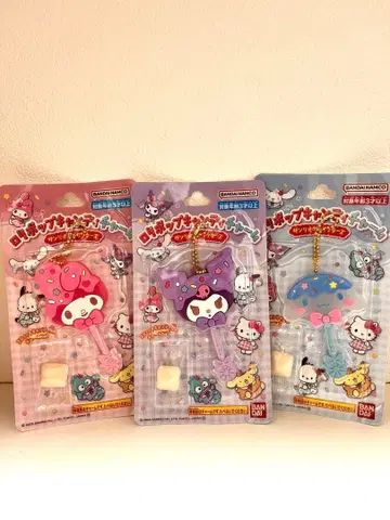 롤리팝 캔디 참 산리오 쿠로미 마이멜로디 시나몬 3개 세트