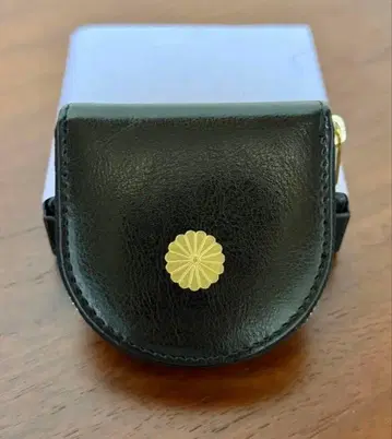 황궁 소가죽 코인 케이스 블랙