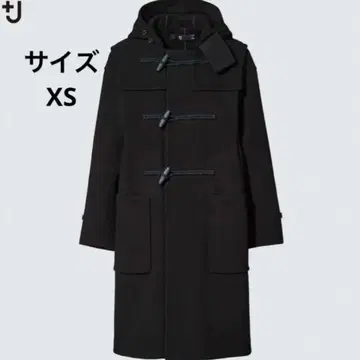 유니클로 +J 울 오버 사이즈 더플 코트 블랙 XS 질 샌더