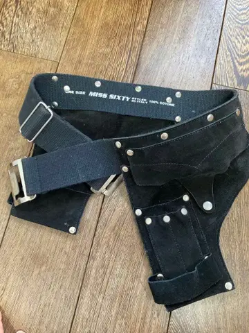 MISS SIXTY 블랙 홀스터 벨트 S 사이즈
