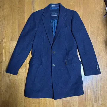 TOMMY HILFIGER 네이비 체스터 코트