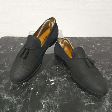 새상품급 풋조이 블랙 가죽 태슬 로퍼