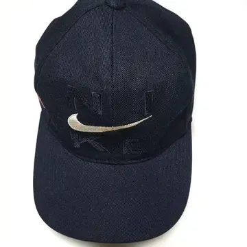 90s NIKE 스우시 캡 블랙