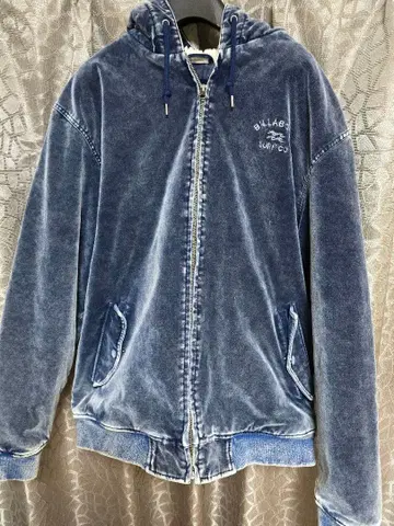 컨디션 최상 BILLABONG 인디고 벨로아 지퍼 후드티