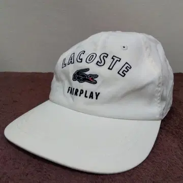 [일본제] LACOSTE 라코스테 화이트 캡 모자