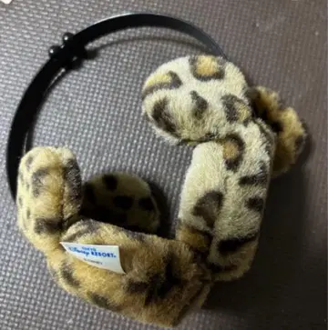 디즈니 레오파드 무늬 귀도리 귀마개 레오파드 무늬 미키