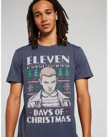 기묘한 이야기 일레븐 T셔츠 공식 크리스마스