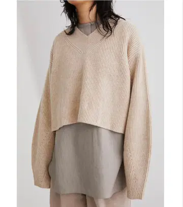 stylemixer 스태미키 니트 브이넥 숏 니트