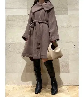 SNIDEL 미들 랭스 판초 코트