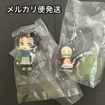 귀멸의 칼날 가샤폰 복권 탄지로 네즈코 피규어 세트