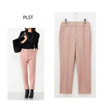 PLST 플라스테 브러쉬드 백 스틱 팬츠 핑크 xxs