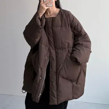 wee9s 퍼펙트 실루엣 다운 브라운