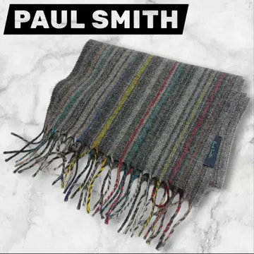 폴스미스 스트라이프 멀티 컬러 머플러 울 이탈리아제 세탁필