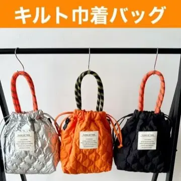 시마무라 mayo 백 오렌지 퀼팅 백 주머니 백