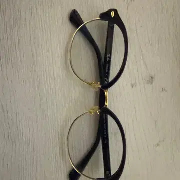 Ray-Ban 라운드 안경 블랙/골드