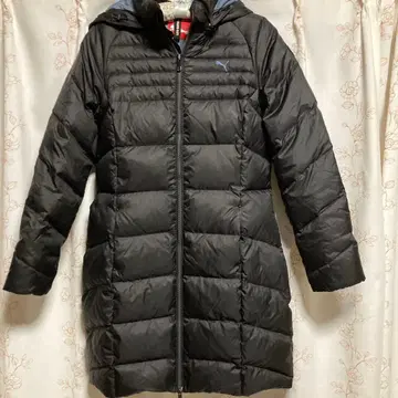 푸마 다운 코트 자켓 롱 기장 블랙