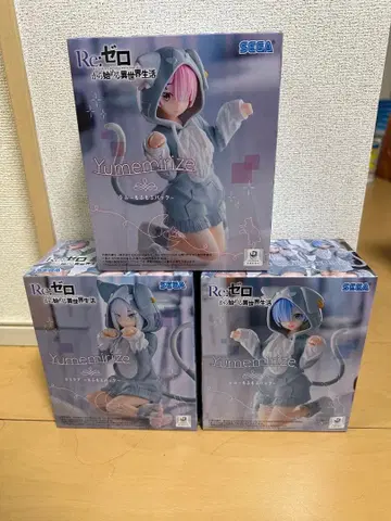 리제로 Yumemirize 모후모후 팩 피규어 3종 세트
