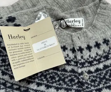 할리 오브 스코틀랜드 노르딕 무늬 니트 가디건 36 미사용 새상품