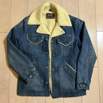 [ 파격 ] 랭글러 Wrangler 무스탕 데님 자켓 M