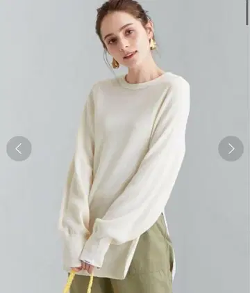 타나카나 와플 슬릿 풀오버 티셔츠