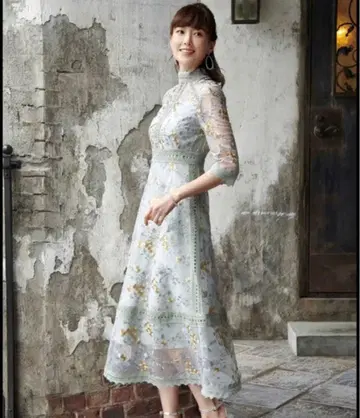 미사용 택 포함 루일 에 부티크 원피스 자수 레이스 포멀