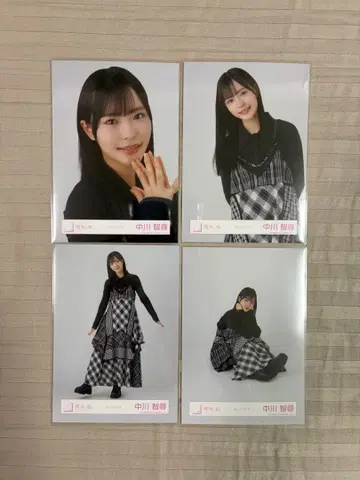 사쿠라자카46 나카가와 치히로 체크 코디 4종 컴프