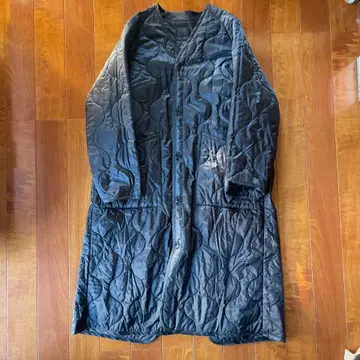 [ HYKE ] 하이크 퀼팅 라이너 코트 블랙 사이즈 2