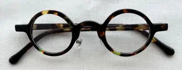 라운드 안경 얇은 스컬 안경 좁은 폭 36mm