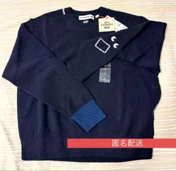 UNIQLO (ANYA HINDMARCH) 네이비 긴팔 스웨터 M