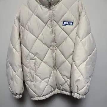 pia 아이보리 퀼팅 다운 자켓 L