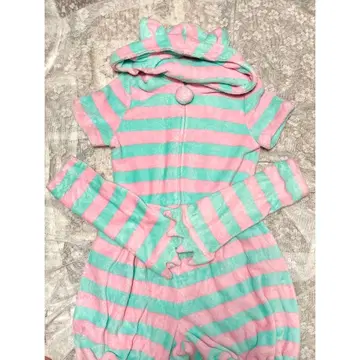 룸웨어 고양이 귀 올인원 파자마 홈웨어 꼬리 복슬복슬 2