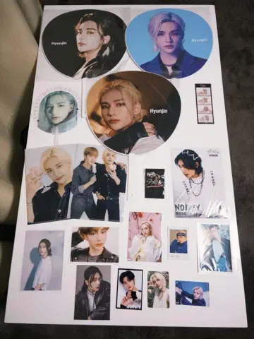 Straykids 현진 굿즈 부채 트레이딩 카드 포토 카드 사진