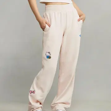 adidas HELLO KITTY 스웨트 팬츠 S 핑크