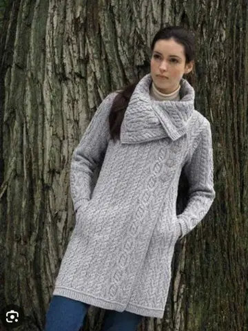 ARAN CRAFTS 니트 롱 코트