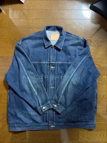 Graphpaper 셀비지 데님 재킷 DARKFADE