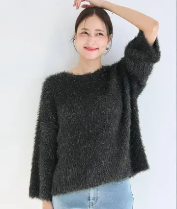 coca 포근한 라메 샤기 니트 L