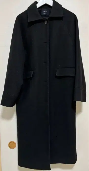 블랙 롱 코트 한국 셀렉샵