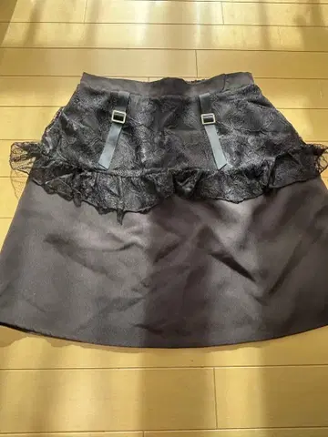 Dear My Love 레이스 프릴 플레어 스커트