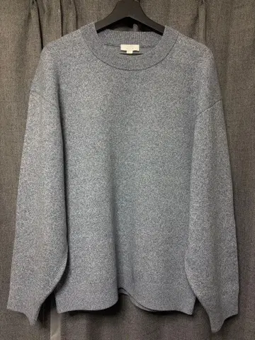 COS COS 코튼&울 오버 사이즈 니트 라이트 블루 멜란지 S