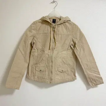 GAP 후드 부착 베이지 자켓 XXS