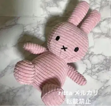 미피 봉제 인형 코듀로이 핑크 23cm