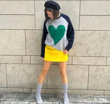 WRAPINKNOT x COZ 하트 캐시미어 니트