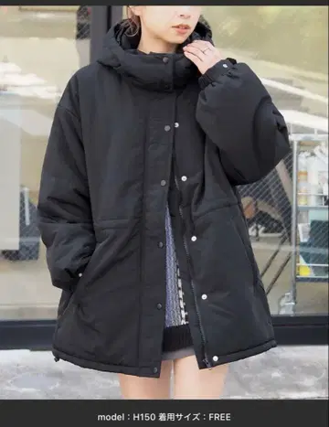 tiptop [ 멀티way ] 허리 스핀들 충전솜 후드 블루종