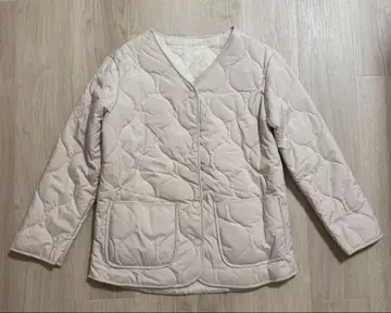 퀼팅 자켓 아이보리